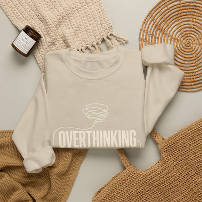 Overthinking Is My Cardio — Women's Empowerment Back Print Crewneck | Ascensum Wear