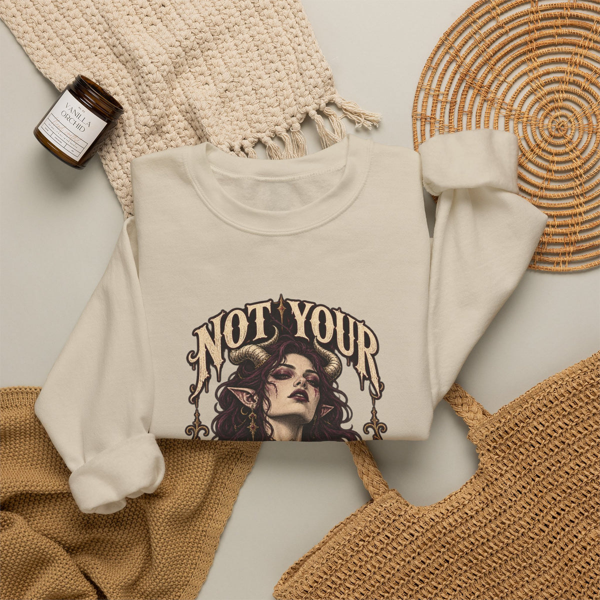 Not Your Little Monster — Halloween Graphic Crewneck | Ascensum Wear