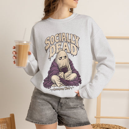 Socially Dead — Halloween Unisex Crewneck | Ascensum Wear