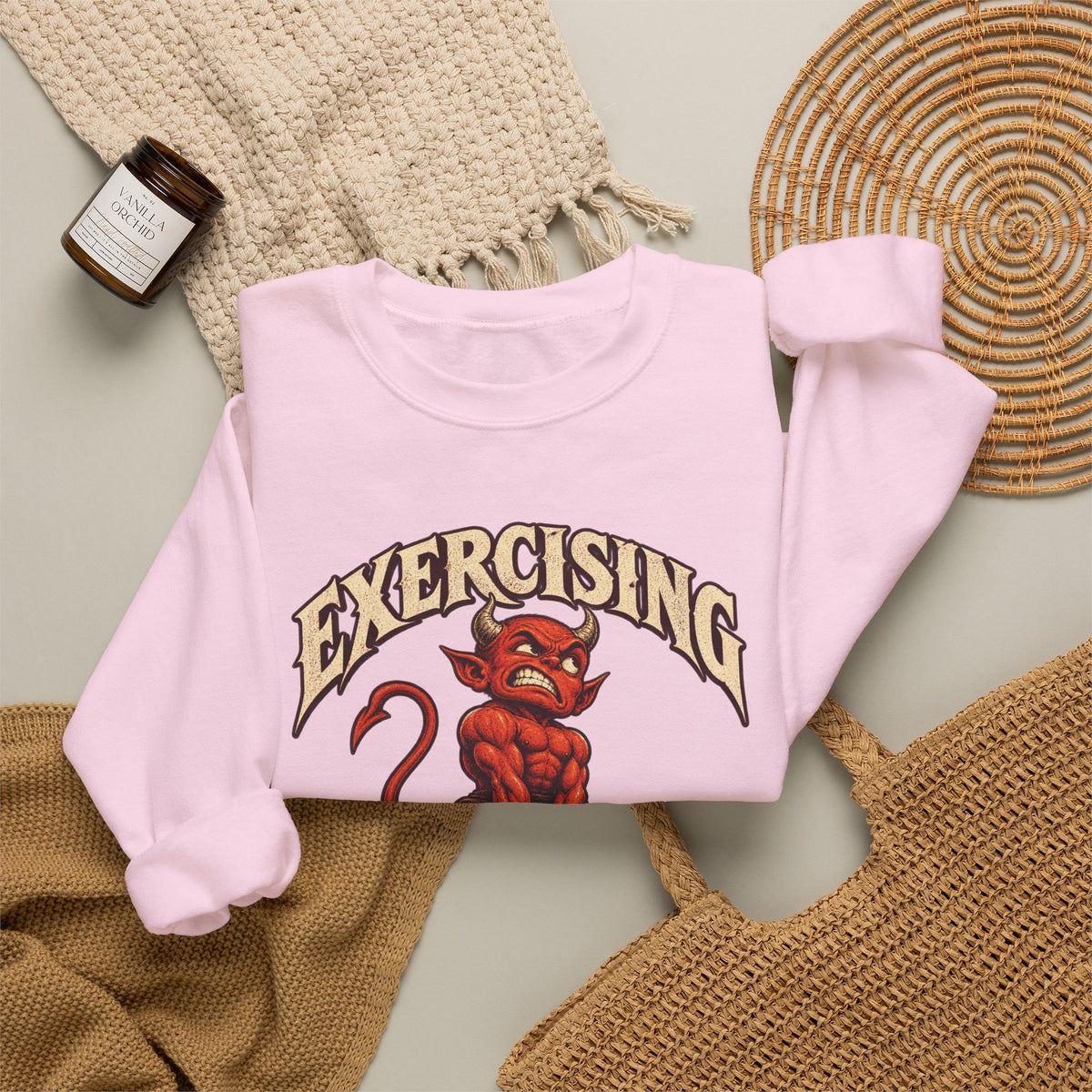 Exercising My Demons — Halloween Unisex Crewneck | Ascensum Wear