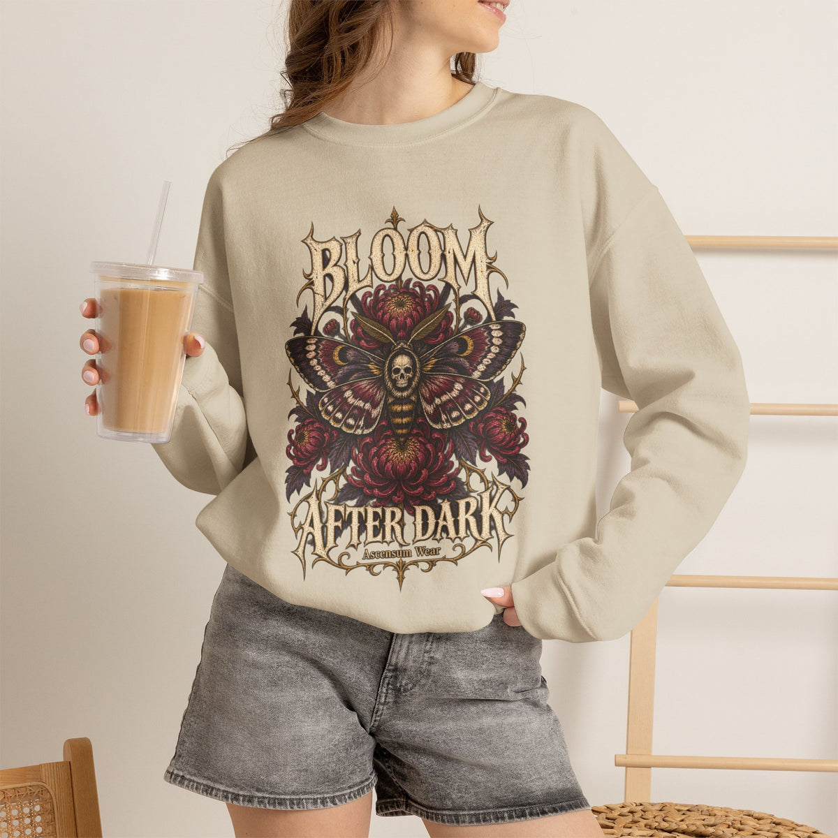 Bloom After Dark — Halloween Unisex Crewneck | Ascensum Wear