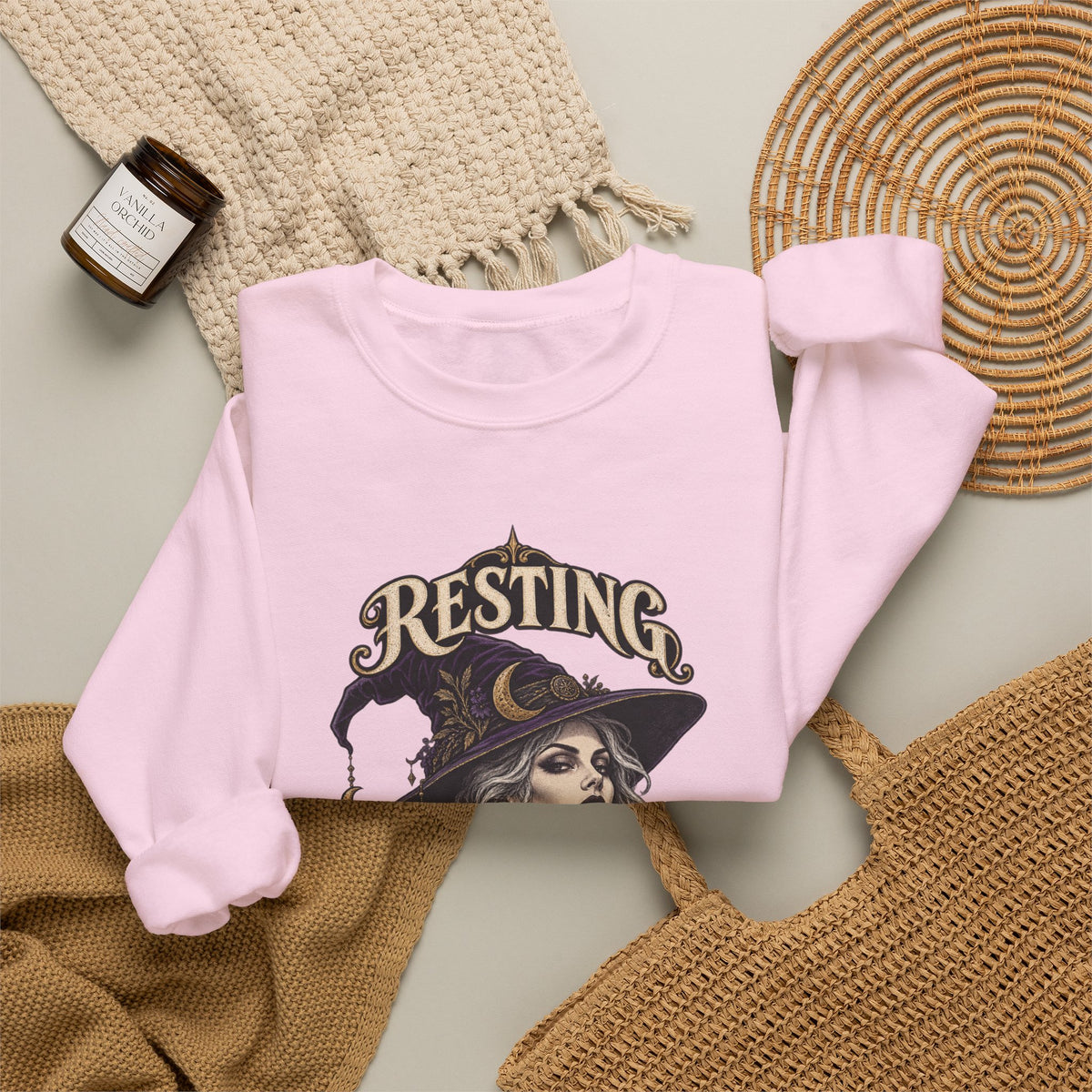 Resting Witch Face — Halloween Unisex Crewneck | Ascensum Wear
