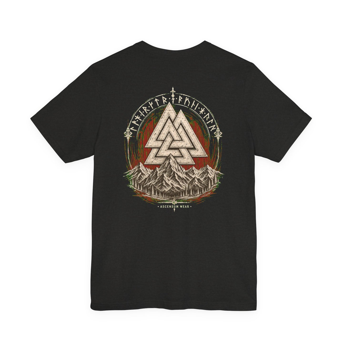 Valknut — Norse Ascension Back Print T-Shirt | Ascensum Wear