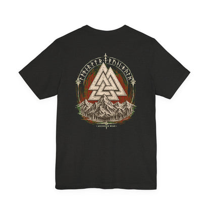 Valknut — Norse Ascension Back Print T-Shirt | Ascensum Wear