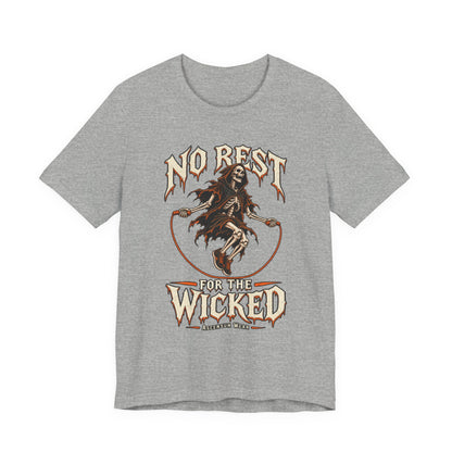 No Rest for the Wicked — Halloween Unisex Tee | Ascensum Wear