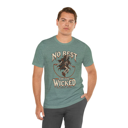 No Rest for the Wicked — Halloween Unisex Tee | Ascensum Wear