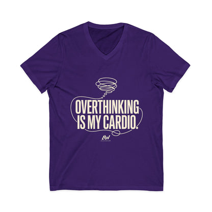 Overthinking Is My Cardio — Women's Empowerment V Neck | Ascensum Wear