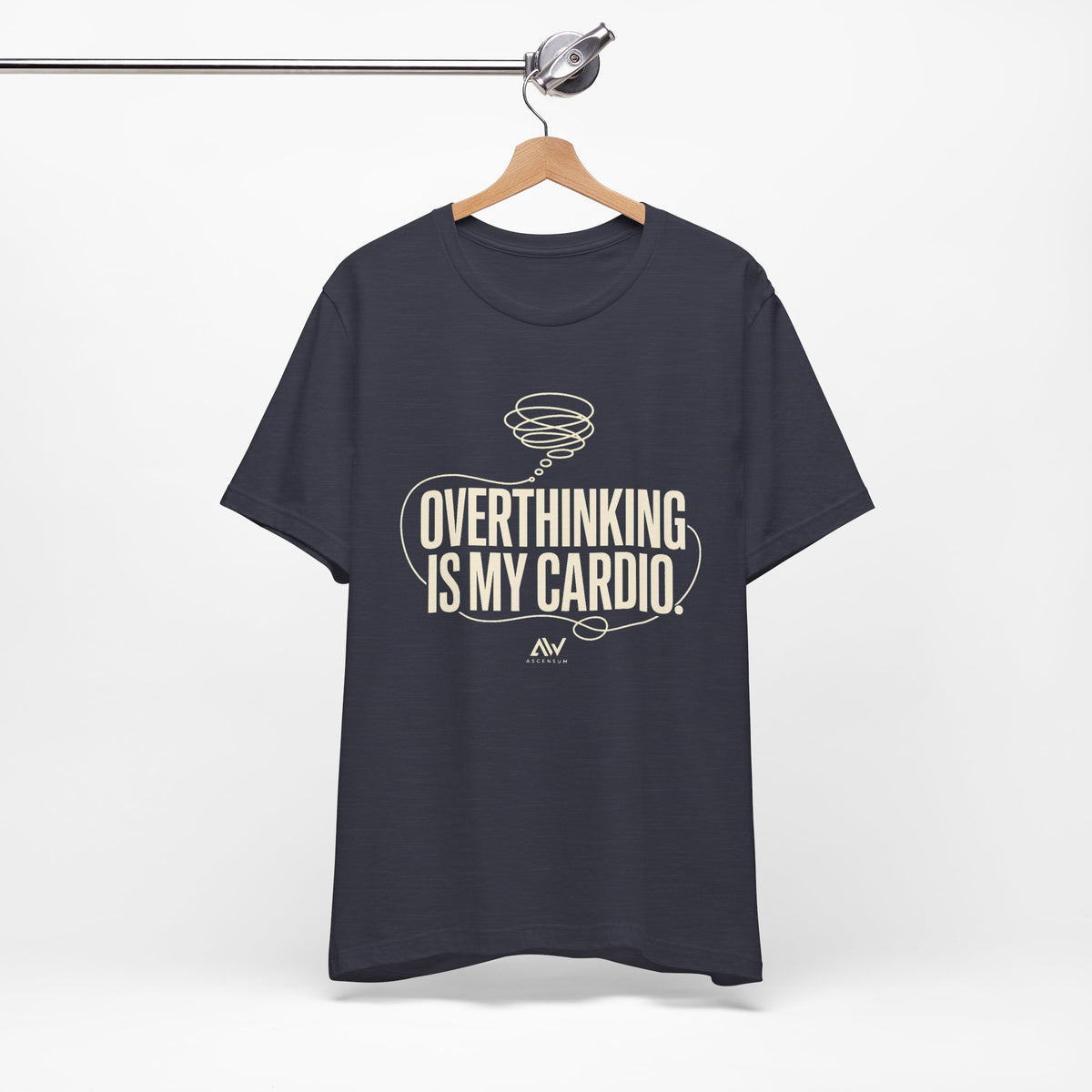 Overthinking Is My Cardio — Women's Empowerment Back Print Tee | Ascensum Wear