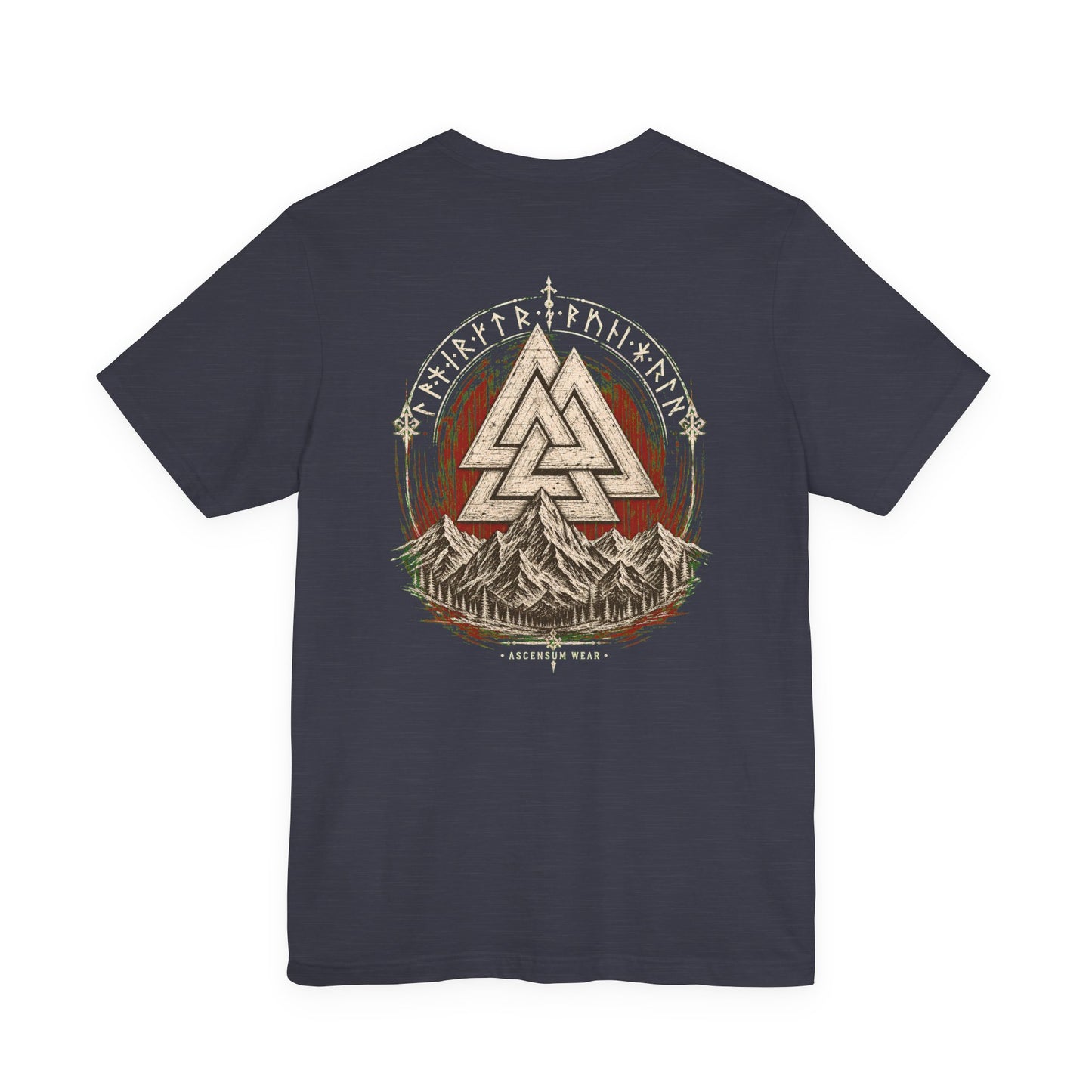 Valknut — Norse Ascension Back Print T-Shirt | Ascensum Wear