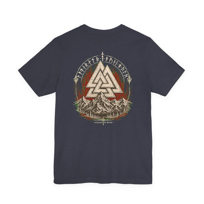 Valknut — Norse Ascension Back Print T-Shirt | Ascensum Wear