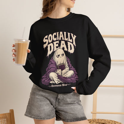 Socially Dead — Halloween Unisex Crewneck | Ascensum Wear