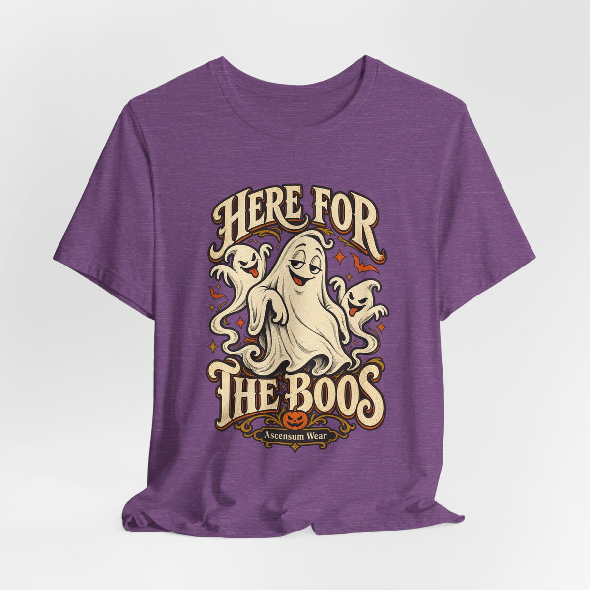 Here for the Boos — Vintage Ghost Trio Unisex Tee | Ascensum Wear