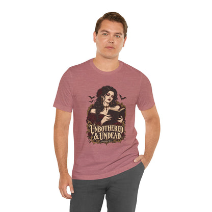 Unbothered & Undead — Women's Gothic Halloween Tee | Ascensum Wear