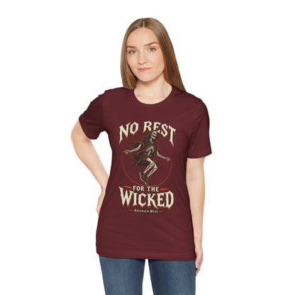No Rest for the Wicked — Halloween Unisex Tee | Ascensum Wear
