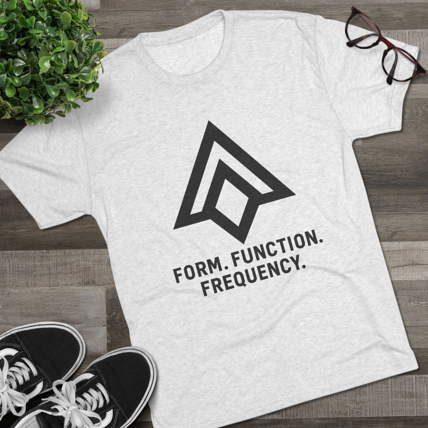 Form. Function. Frequency.  Logo Signature Alignment Tee