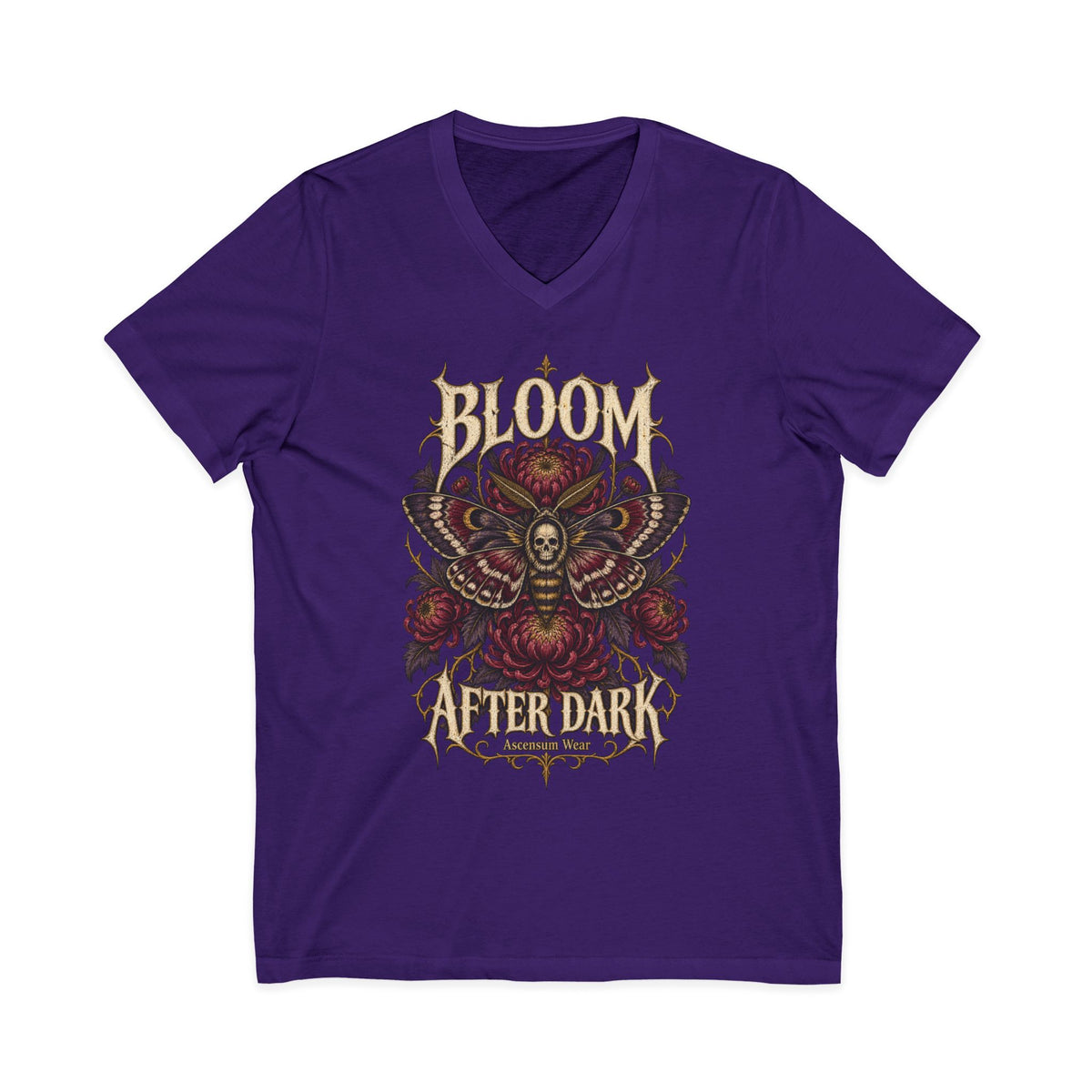 Bloom After Dark — Halloween Unisex V Neck | Ascensum Wear