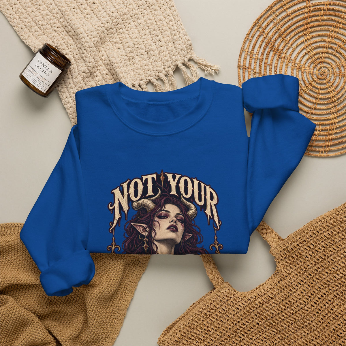 Not Your Little Monster — Halloween Graphic Crewneck | Ascensum Wear