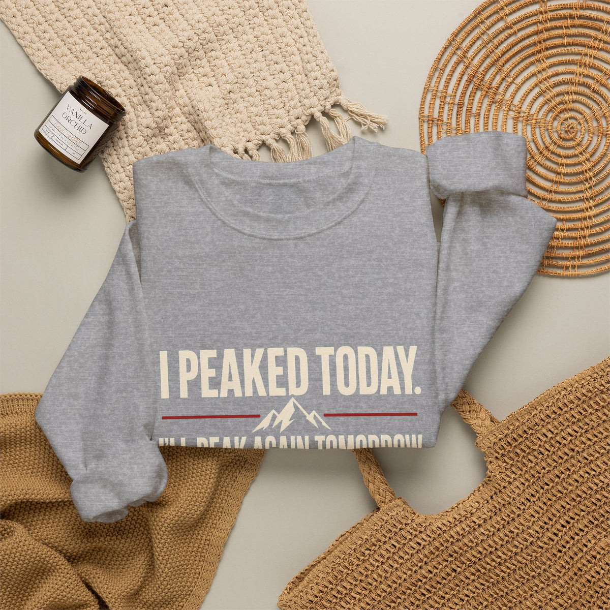 I Peaked Today — Women's Empowerment Crewneck | Ascensum Wear