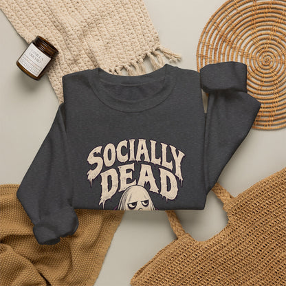 Socially Dead — Halloween Unisex Crewneck | Ascensum Wear