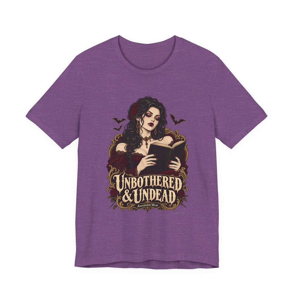 Unbothered & Undead — Women's Gothic Halloween Tee | Ascensum Wear