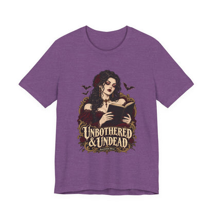 Unbothered & Undead — Women's Gothic Halloween Tee | Ascensum Wear