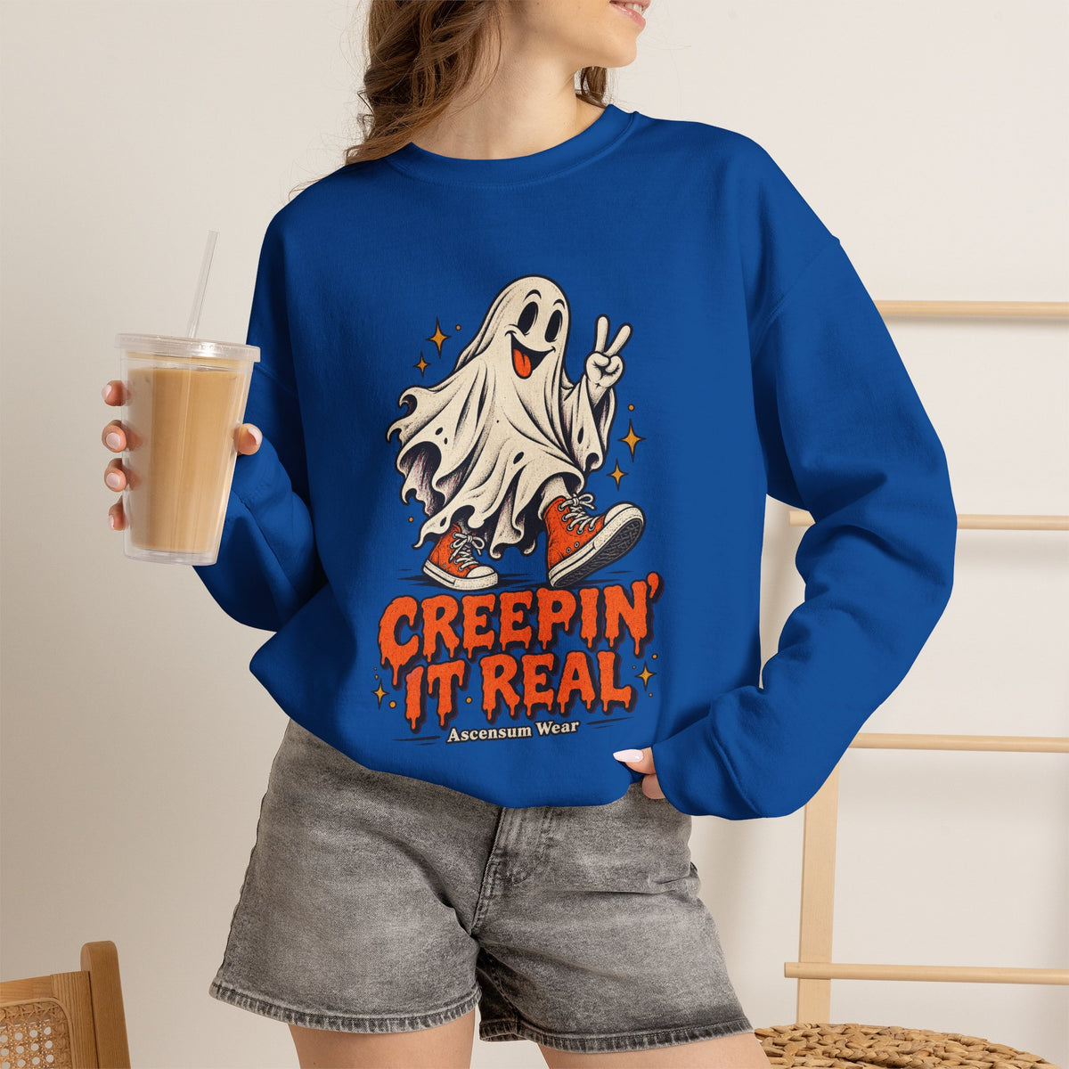 Creepin' It Real — Halloween Unisex Crewneck | Ascensum Wear