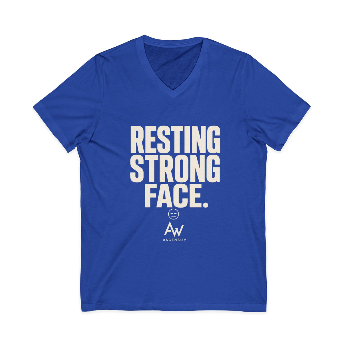 Resting Strong Face V Neck | Women's Empowerment Tee