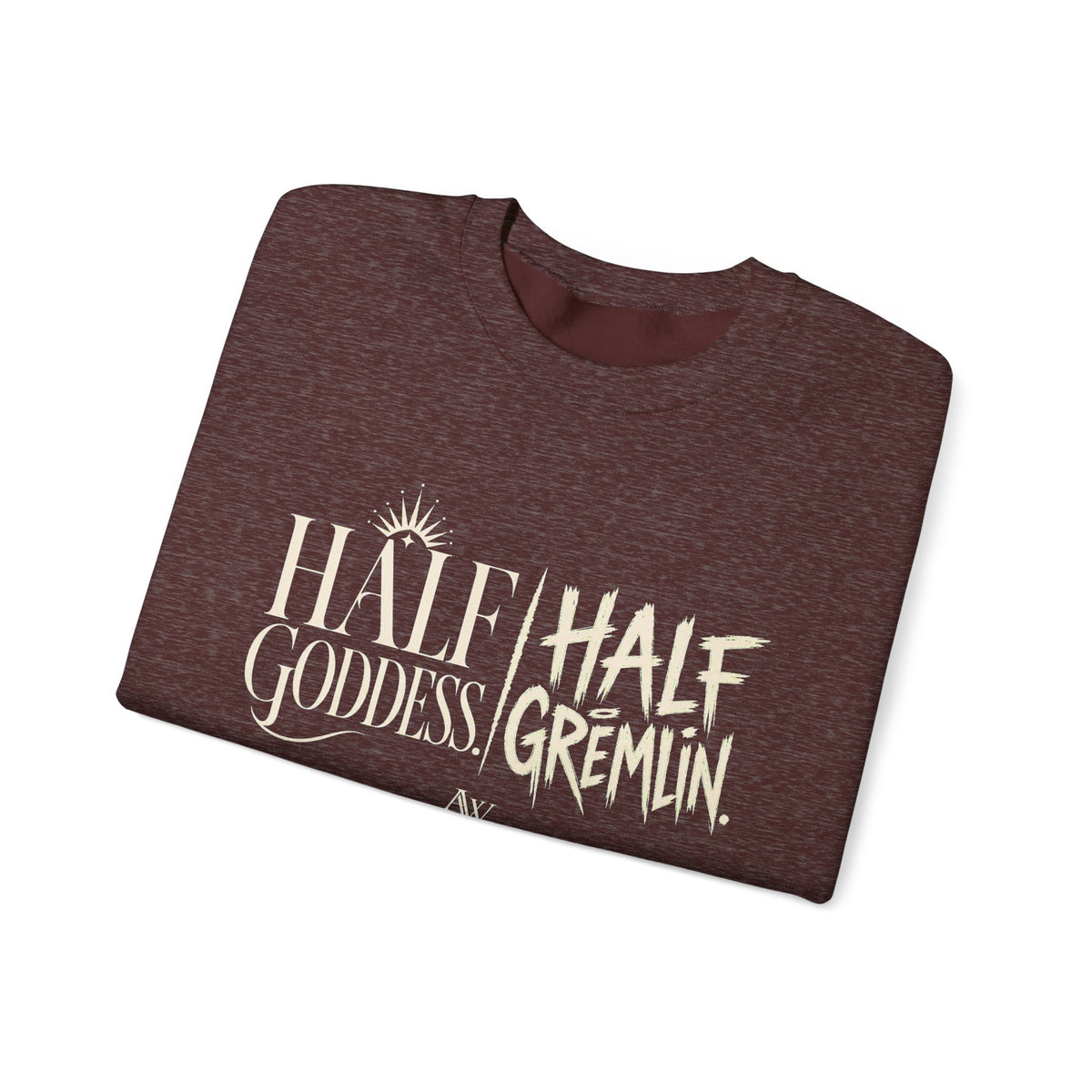 Half Goddess, Half Gremlin — Women's Empowerment Crewneck | Ascensum Wear
