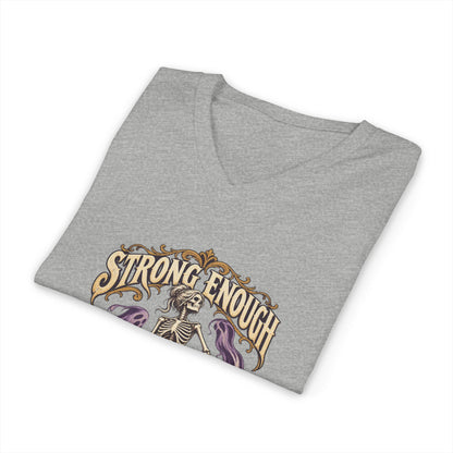 Strong Enough to Haunt You — Halloween Unisex V Neck | Ascensum Wear