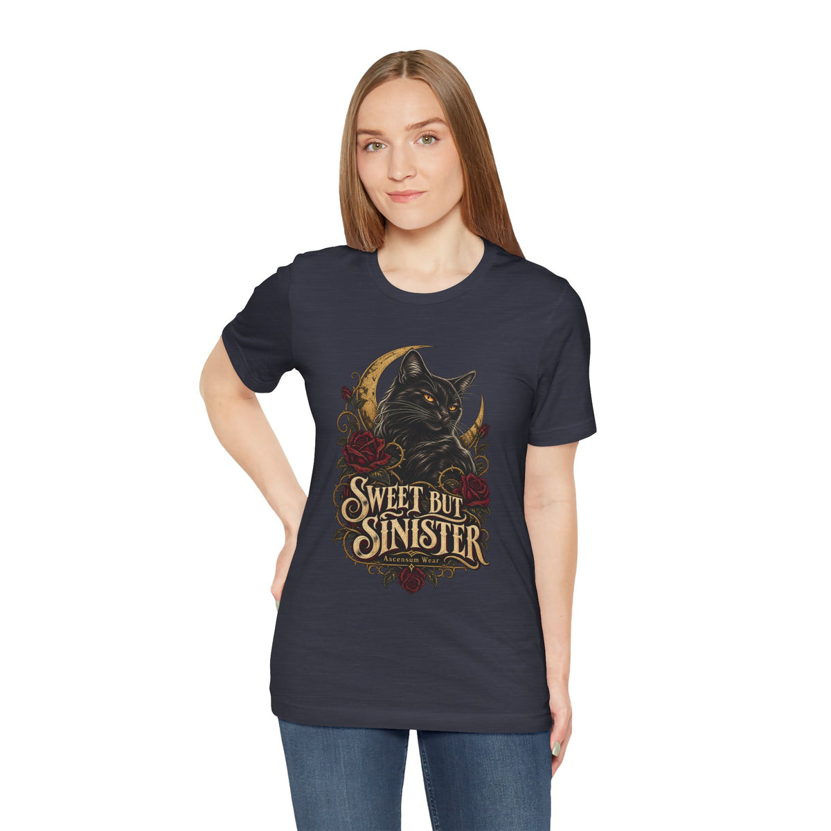 Sweet But Sinister — Black Cat Halloween Tee | Ascensum Wear