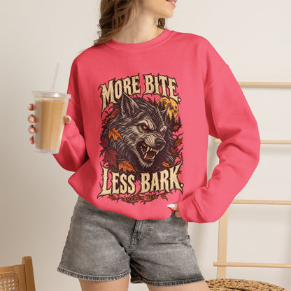 More Bite Less Bark — Halloween Unisex Crewneck | Ascensum Wear