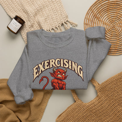 Exercising My Demons — Halloween Unisex Crewneck | Ascensum Wear