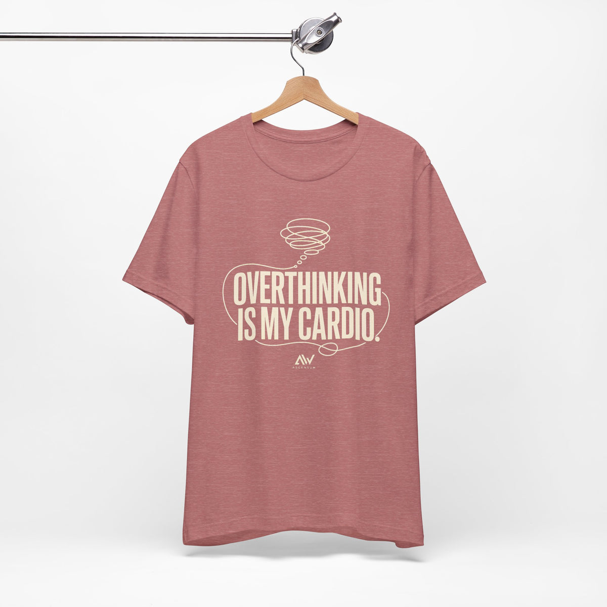 Overthinking Is My Cardio — Women's Empowerment Back Print Tee | Ascensum Wear