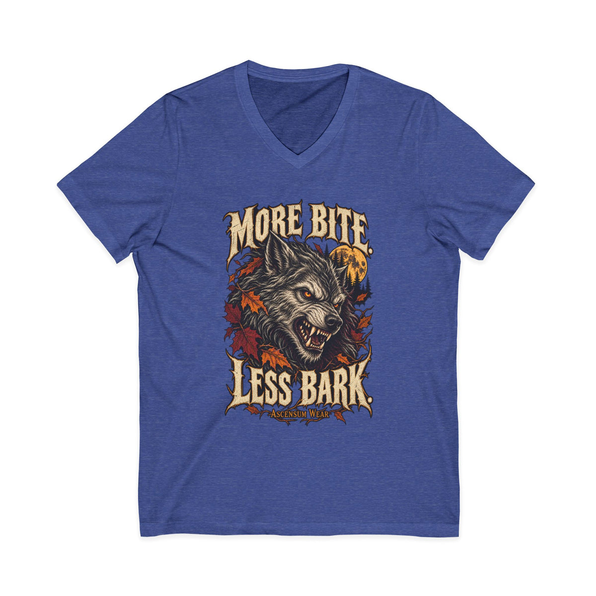 More Bite Less Bark — Halloween Unisex V Neck | Ascensum Wear