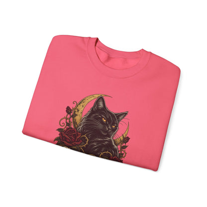 Sweet But Sinister — Black Cat Halloween Crewneck | Ascensum Wear