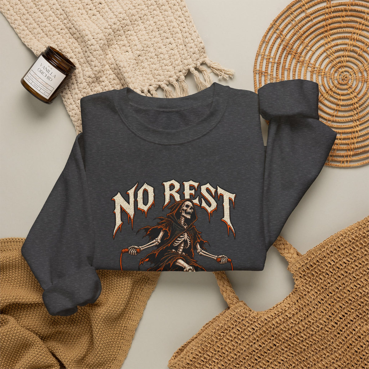 No Rest for the Wicked — Halloween Unisex Crewneck| Ascensum Wear