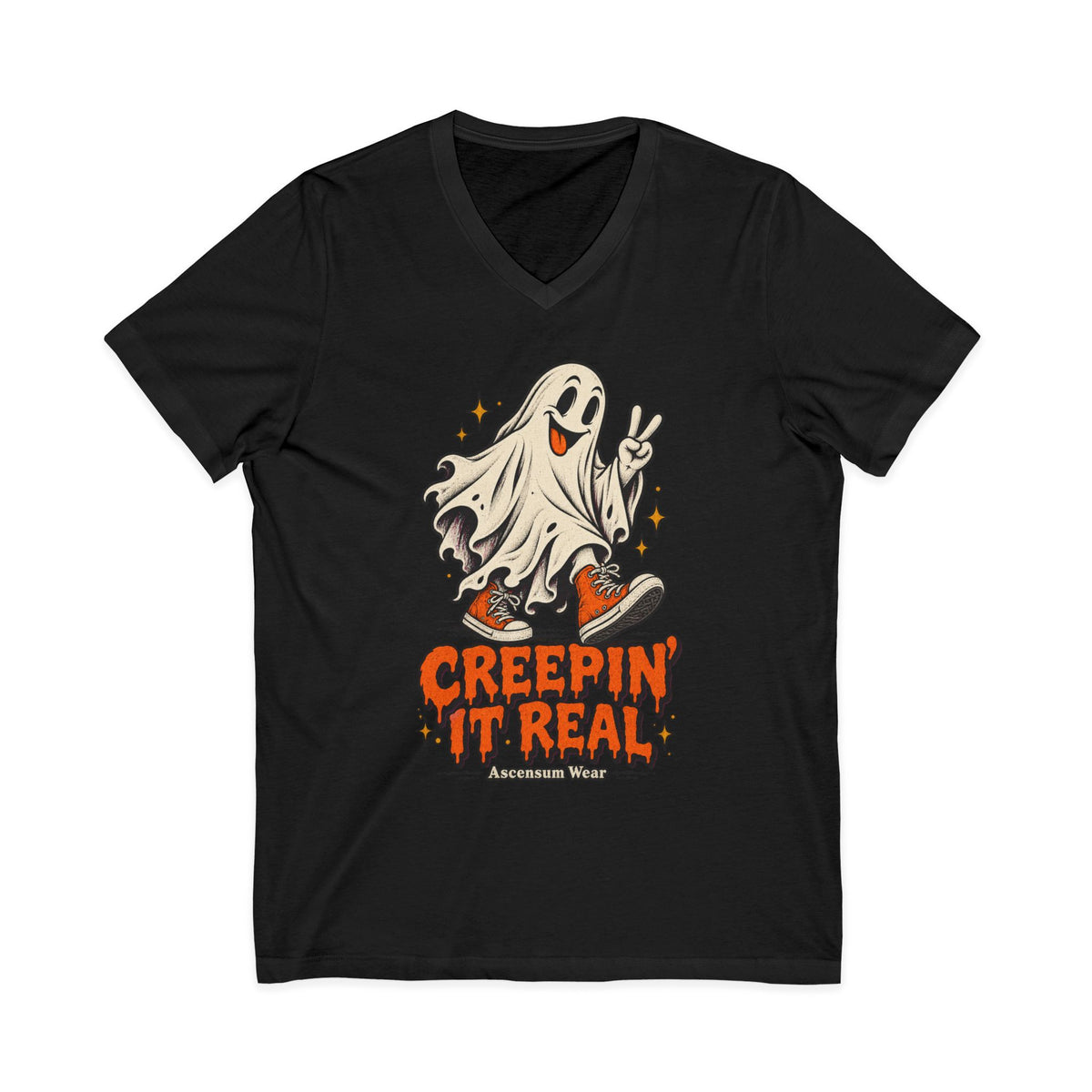 Creepin' It Real — Halloween Unisex V Neck | Ascensum Wear