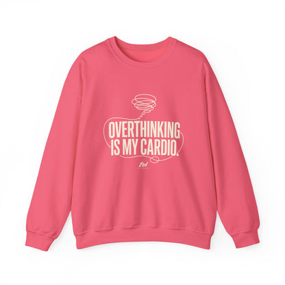Overthinking Is My Cardio — Women's Empowerment Back Print Crewneck | Ascensum Wear