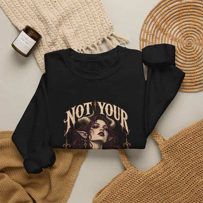 Not Your Little Monster — Halloween Graphic Crewneck | Ascensum Wear