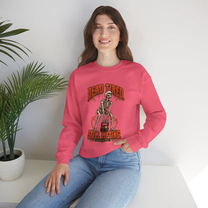 Dead Tired Still Lifting — Halloween Fitness Unisex Crewneck | Ascensum Wear