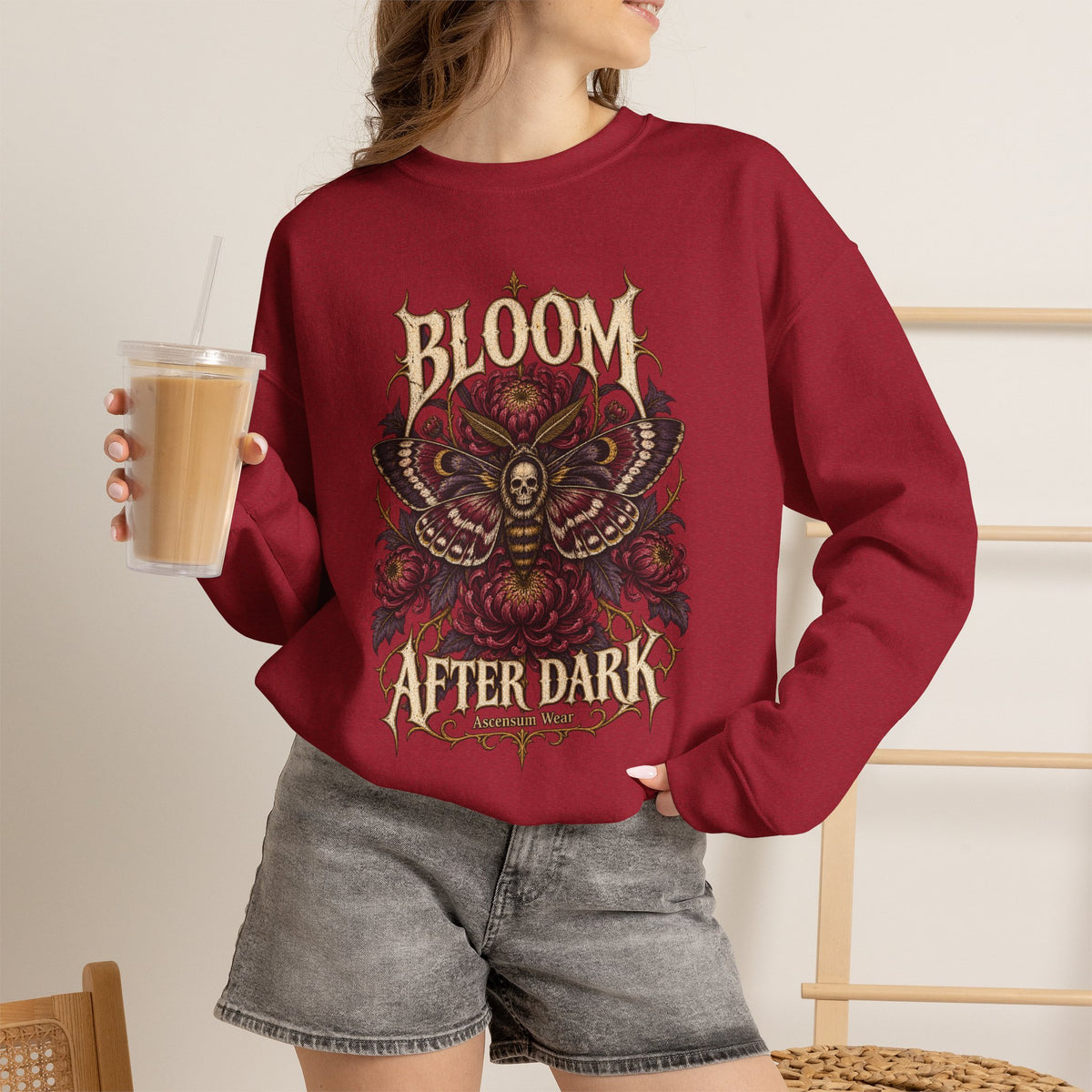 Bloom After Dark — Halloween Unisex Crewneck | Ascensum Wear
