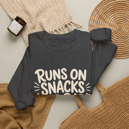 Runs On Snacks And Bad Decisions — Women's Empowerment Crewneck | Ascensum Wear