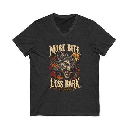 More Bite Less Bark — Halloween Unisex V Neck | Ascensum Wear