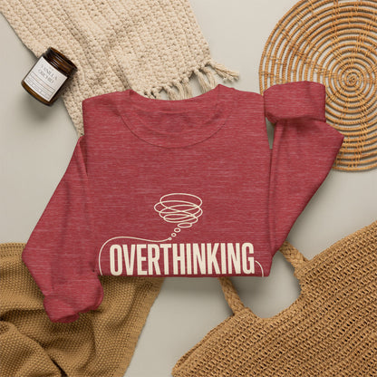 Overthinking Is My Cardio — Women's Empowerment Back Print Crewneck | Ascensum Wear