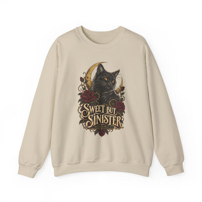 Sweet But Sinister — Black Cat Halloween Crewneck | Ascensum Wear