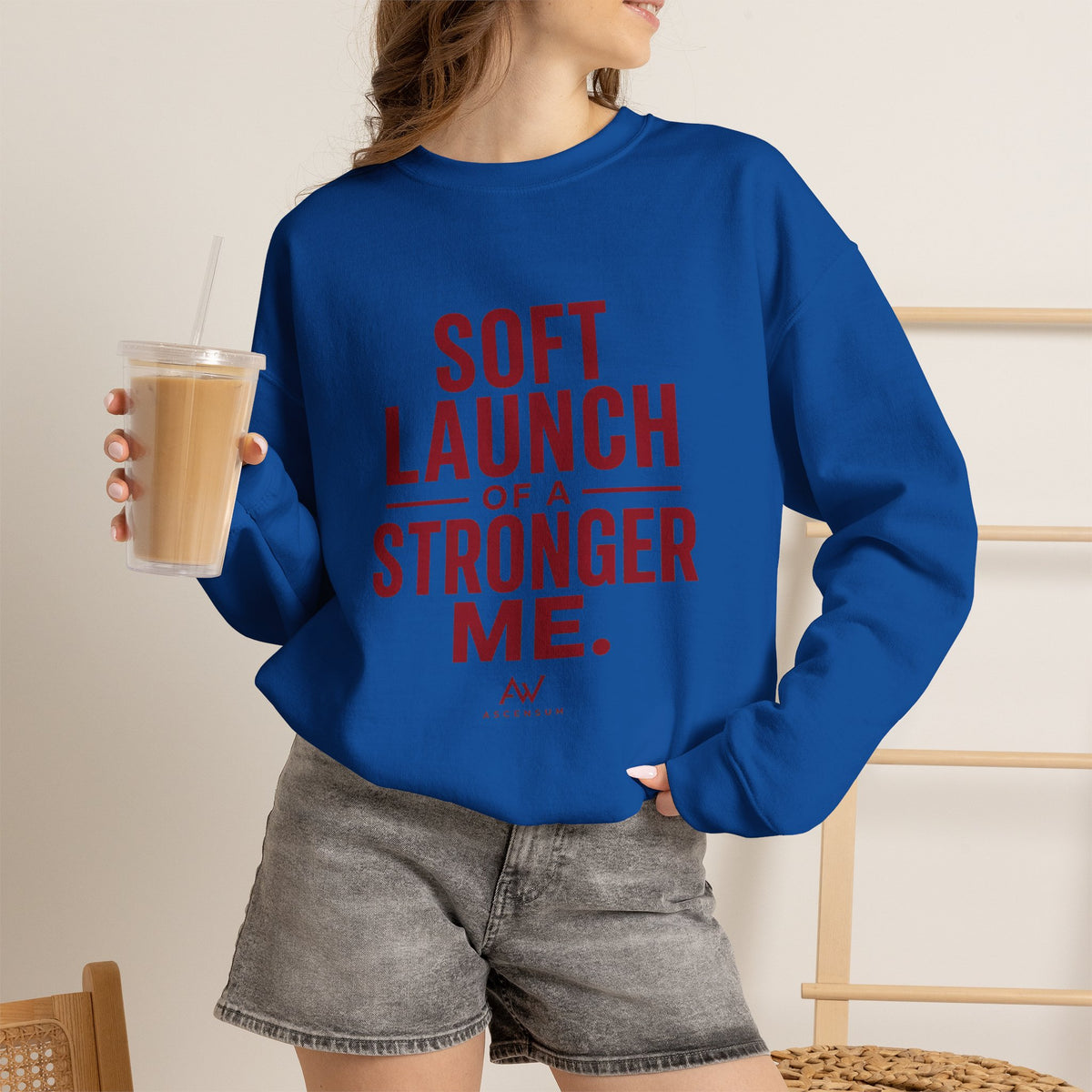Soft Launch of a Stronger Me — Women's Empowerment Crewneck | Ascensum Wear