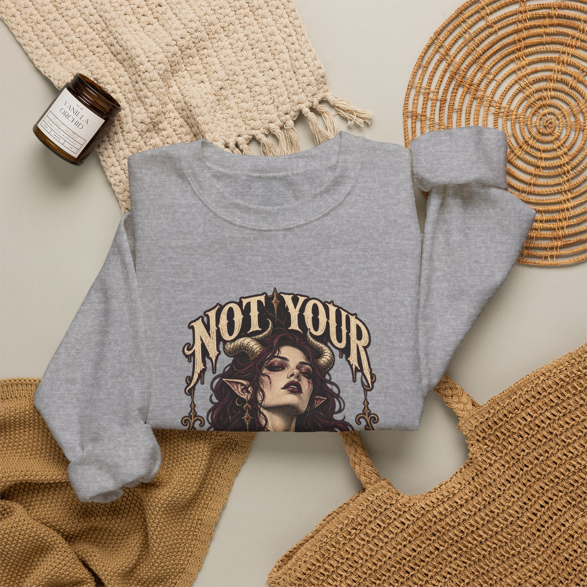 Not Your Little Monster — Halloween Graphic Crewneck | Ascensum Wear