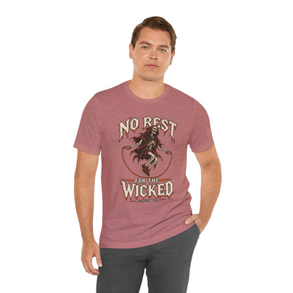 No Rest for the Wicked — Halloween Unisex Tee | Ascensum Wear