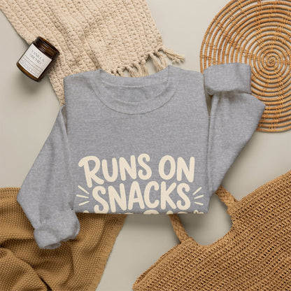 Runs On Snacks And Bad Decisions — Women's Empowerment Crewneck | Ascensum Wear
