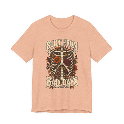 Bullet From Bad Days — Skeleton Flowers Halloween Tee | Ascensum Wear